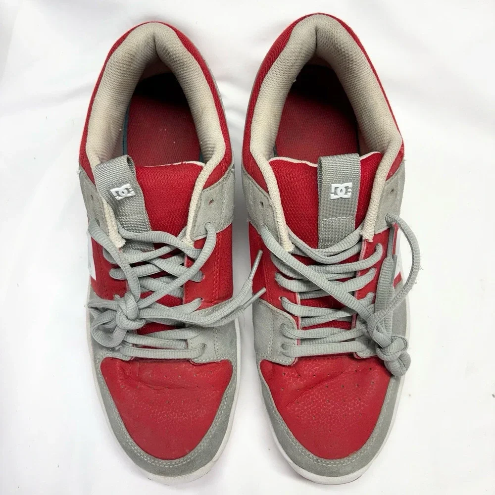 DC Lynx Zero Men's Skateboarding Shoes Size US 12 Red White Gray